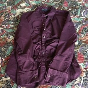 Plum Rhinestone dress shirt